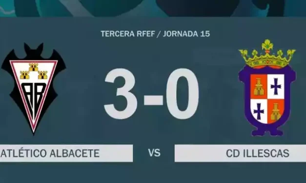 Abultada derrota del CD Illescas en Albacete. Crónica y resumen en video