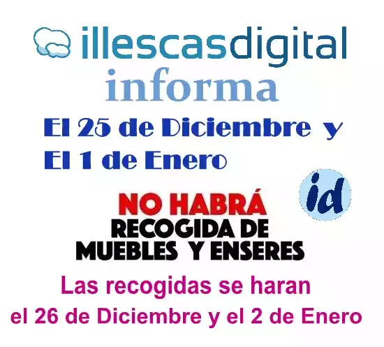 Recogida de enseres y muebles en Illescas