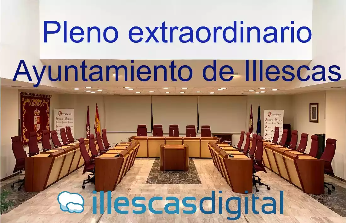 Próximo Viernes 12, pleno extraordinario del Ayuntamiento de Illescas