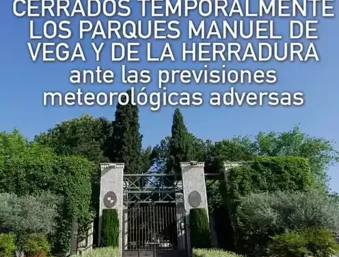 Los Parques de La Herradura y Manuel de Vega estarán cerrados por avisos de fuerte viento