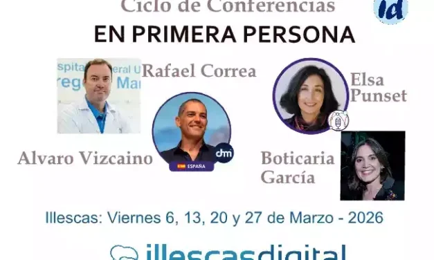 Cuatro conferenciantes estarán presentes «En primera persona 2026» en Illescas