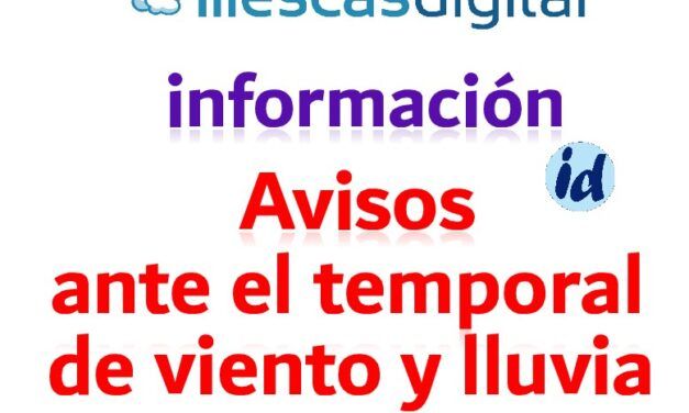 Suspendidas actividades al aire libre. Recomendaciones temporal viento y lluvia