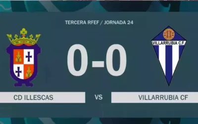 El CD Illescas empata con el Villarrubia en el Municipal. Resumen en video y crónica