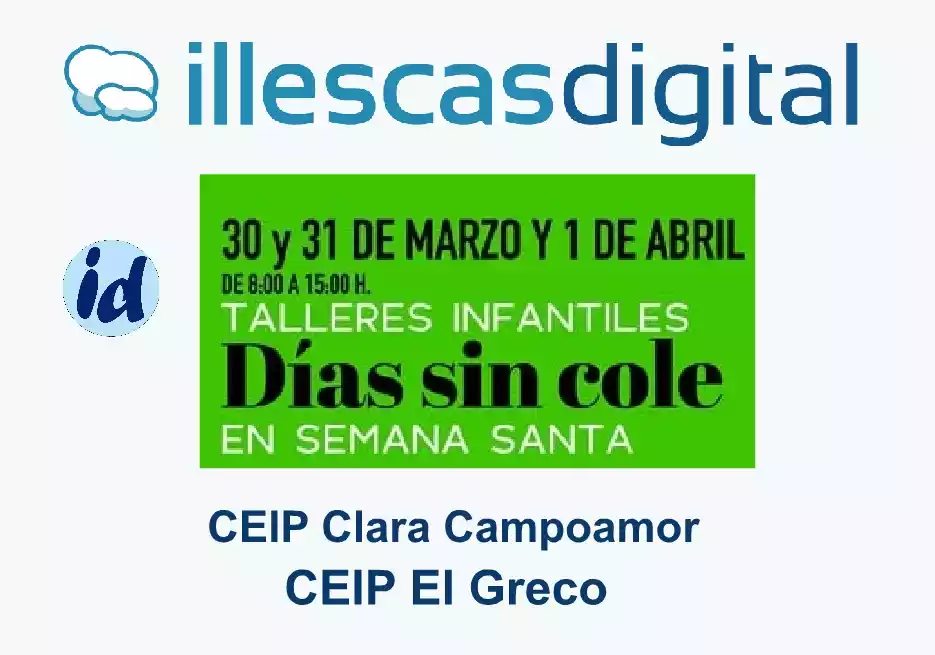 Dias sin cole Semana Santa Illescas 2026