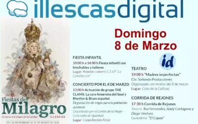 Esta es la programación para el domingo día 8 en las fiestas del Milagro 2.026 en Illescas
