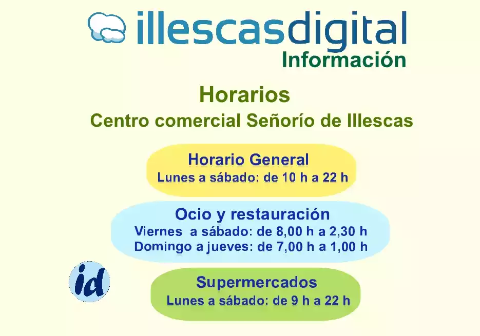 Horarios centro comercial Señorío de Illescas