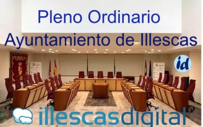 Pleno ordinario del Ayuntamiento de Illescas para el próximo Jueves 26 de marzo