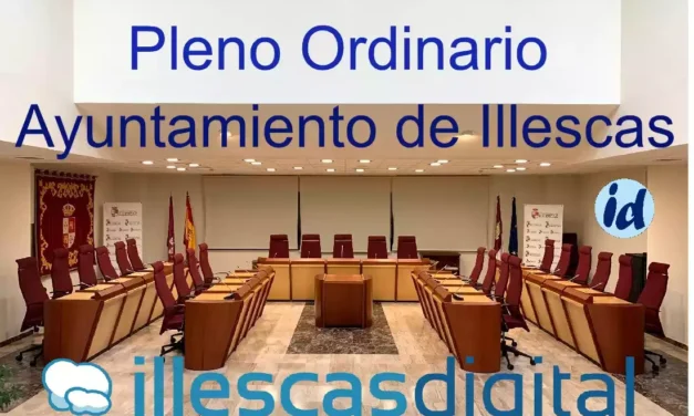 Pleno ordinario del Ayuntamiento de Illescas para el próximo Jueves 26 de marzo