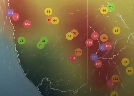 Contaminación del aire en Illescas día 10 de Abril