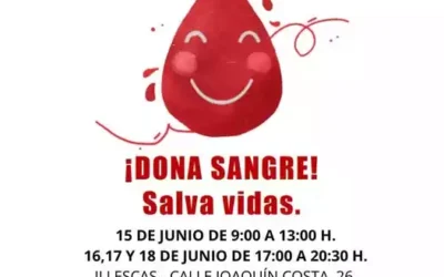 La semana próxima donaciones de sangre en Illescas